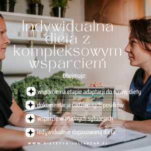 Indywidualna dieta na miesiąc z kompleksowym wsparciem
